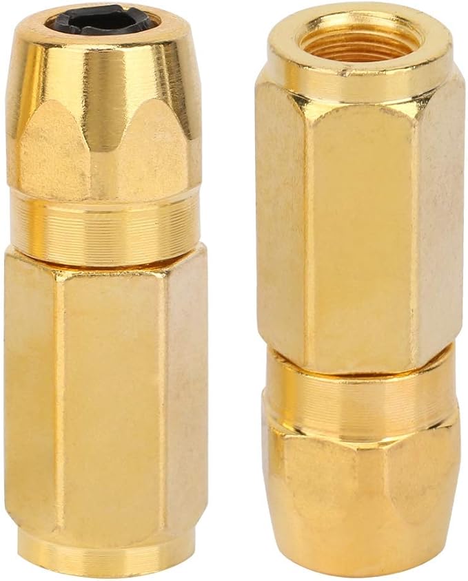 2pcs Grease Gun Coupler,Grease Gun Nozzle Flat,High Hardness,RustResistance,Oil Spill Proof,for