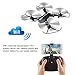 Foldable RC Camera Drone 8807W Wifi FPV 2.4G Altitude Hold Headless Quadcopter with 720P 2MP Wide Angle Camera by Fancywing