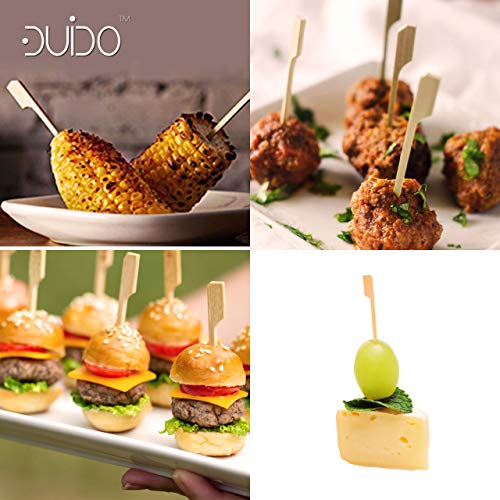 Bamboo Skewers Toothpicks for Appetizer Picks - 3.5 inch (Pack of 220) Wooden Cocktail Skewers and Bamboo Toothpicks for Appetizers Food Garnish Sandwich Fruit Kabobs Drinks Cocktail - Eco Friendly - Thumbnail 5