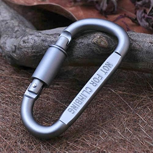 xianhuzhenzhen New Released Hot Camping Outdoor Aluminum D-Ring Screw Locking Carabiner Hook Clip Key Chain for Camping, Picnic and Other Outdoor Activities