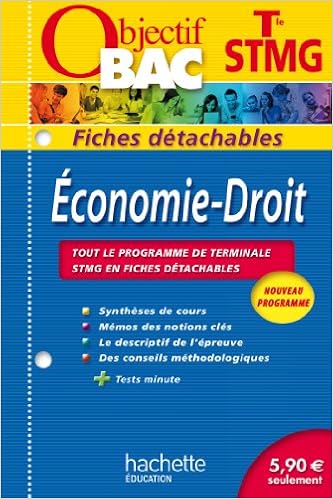 Objectif Bac Fiches Detachables Economie Droit Terminale Stmg Amazon Fr Broutin Jean Pierre Livres