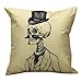 Rumas Skull Pillow Case Sofa Waist Throw Cushion Cover Home Decor