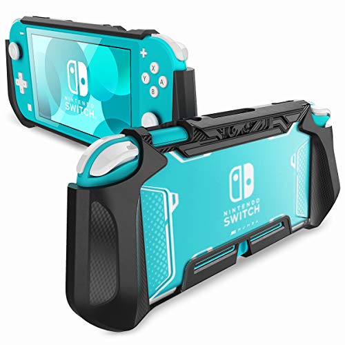 Mumba Grip Case for Nintendo Switch Lite, [Blade Series] TPU Protective Portable Cover Accessories Compatible with Switch Lite Console 2019 Release (Black)