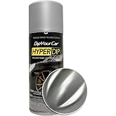 DipYourCar HyperDip Paint - Can of Sprayable Automotive Dip Coat - Removable Peelable Paint Protection for Cars - Factory Silver Satin Coat Spray
