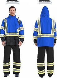 SKSAFETY Hi Vis Reflective Rain suits for Men