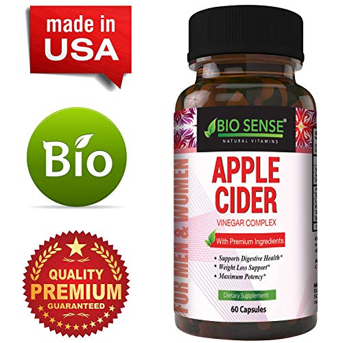 Apple Cider Vinegar Pills for Weight Loss - Extra Strength Fat Burning Supplement - Pure Detox Cleanse & Digestion Support - Natural Apple Cider Vinegar Capsules for Men & Women