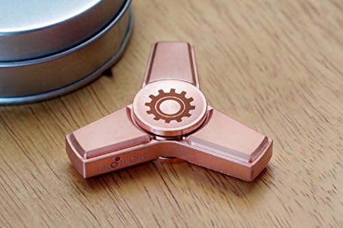 Fidget Spinner w/ R188 Bearing Best Fidget Spinner &amp; Toys Spinner for Hands Ideal Finger Spinner for Kids &amp; Adults w/ ADHD, ADD, Anxiety, EDC, Fidgeting Premium Hand Spinner Figit Toy ( Copper )