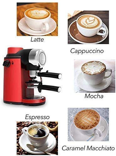 PXX Kaffeemaschinen Mini Halbautomatische Manuelle Kaffeemaschine Milchaufschäumer Küchengeräte Siebträger – Bild 4