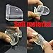 Kiss Kids 4 PCS Clear Soft Plastic Desk Cover/Table Corner Edge Protectors/Cushions for Baby Safety with Cosmos Fastening Strap(Style L)