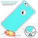 Tekcoo for iPhone 6S Plus Case, Tekcoo iPhone 6 Plus Case, [Tmajor] Bumper Sturdy Shock Absorbing Hybrid Impact Defender Hard Cover Shell Plastic Outer + Rubber Silicone Inner [Gray/Turquoise]