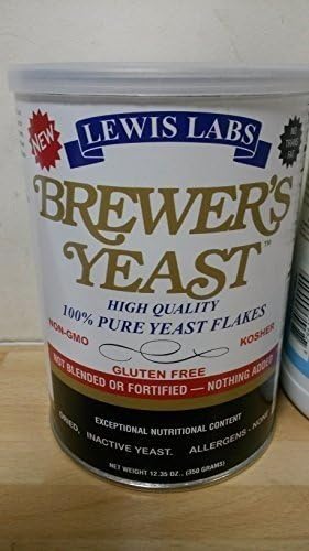 Brewer's Yeast Flakes 12.35 oz Pwdr by Lewis Labs