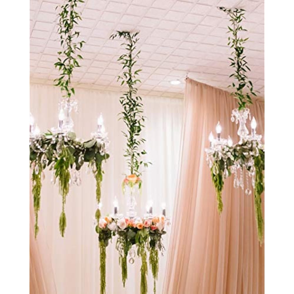 Artificial Greenery Garland Faux Silk Willow Leaves Vines ...