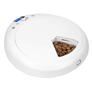 Qpets Automatic Pet Feeder For Medium Small Cat Dog 6 Meal Trays