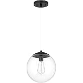 Craftmade 56891-FB Gaze Pendant, 1-Light 60 Watts, Flat Black, Bulb(s) Not Included