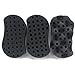 NYKKOLA 3pcs Magic Twist Sponge Brush, S Curve Barber Sponge Brush, Curl Sponge Brush for Twists/Coils/Dreads, Afro Braid Style