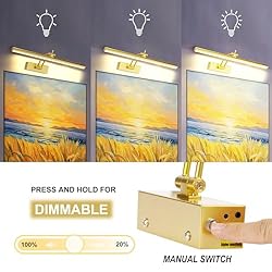 Yuichoy 2 Pack Picture Light Battery Operated for