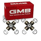 2 pc GMB Int Shaft Front Rear Universal Joints for Suzuki Samurai 1985-95 | Stops driveline clunk, vibration and squeak from a worn U-joint; greasable, direct-fit OE replacement for the driveshaft.