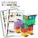 Award Winning Playmags Idea Building Book - Brightly Colored Easy to Follow Pictures - Great Idea Book for All Magnetic Block Sets - Great Gift for Kids