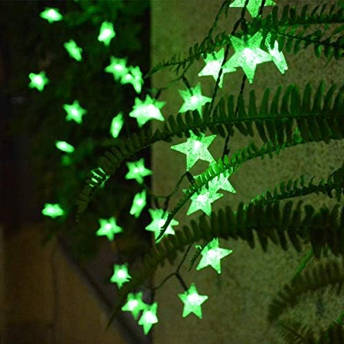 EYUVAA LABEL 30 LED 10M Star Shape LED String Lights Multi Color Fairy Lamp for Christmas Diwali Birthday Wedding Decoration (Green)