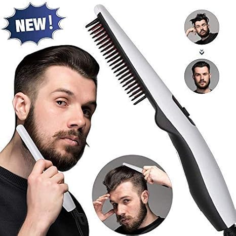 Nilkanth Vila Beard Straightener Comb Quick Electric Iron Heated