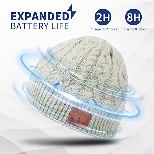 image for Levin Upgraded Bluetooth 5.0 Beanie Hat with Headphones - Wireless Sma