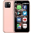 Unlocked Mini Smartphone, 2.5 Inch The World's Smallest Cellphone 3G Network Premium Child Phone Quad Core Small Phone (Sakura Powder)
