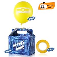 SUYEPER Game Party Box Party Supply Drop Box For Birthday Party Supplies Favors,Gaming Box for Birthdays, Video Game Party Favors for Boys (24 Pack)