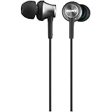 Sony MDR-EX450H In-Ear Headphones with Aluminium Housing - Black