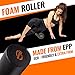 Invincible Fitness Foam Roller Set - Exercise, Yoga & Stretching, Workout Equipment - Physical Therapy Recovery, Deep Tissue Muscle Massage - Trigger Point Release, Includes 3 Resistance Loop Bands