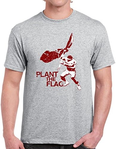 Cool Baker Mayfield Oklahoma Quarterback Plant The Flag College Football T Shirt XL Sport Grey