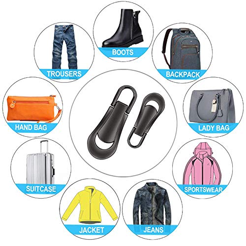 Set 12 Tiretti Cerniere Di Ricambio - 3 Misure Diverse Per Giacche, Zaini E Cappotti - Neri