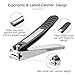 BESTOPE Nail Clippers Set with Catcher,No Splash Fingernail & Toenail & Slant Edge 3PCS Nail Cutter Trimmer Set with Metal Case,Stainless Steel,Good Gift for Women and Men