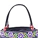 Vintage Embroidery Women Boho Mandala Messenger Bag Shoulder Bag (Purple Peony)