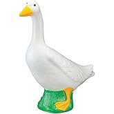 Fox Valley Traders Gaggleville Porch Goose Baby Statue – Charming 17" Outdoor Decorative Figurine for Garden, Patio, or Entryway Accent