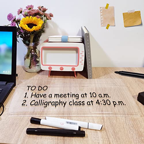 Acrylic Desktop DryErase Board Computer Keyboard Stand with Appropriate Inclination