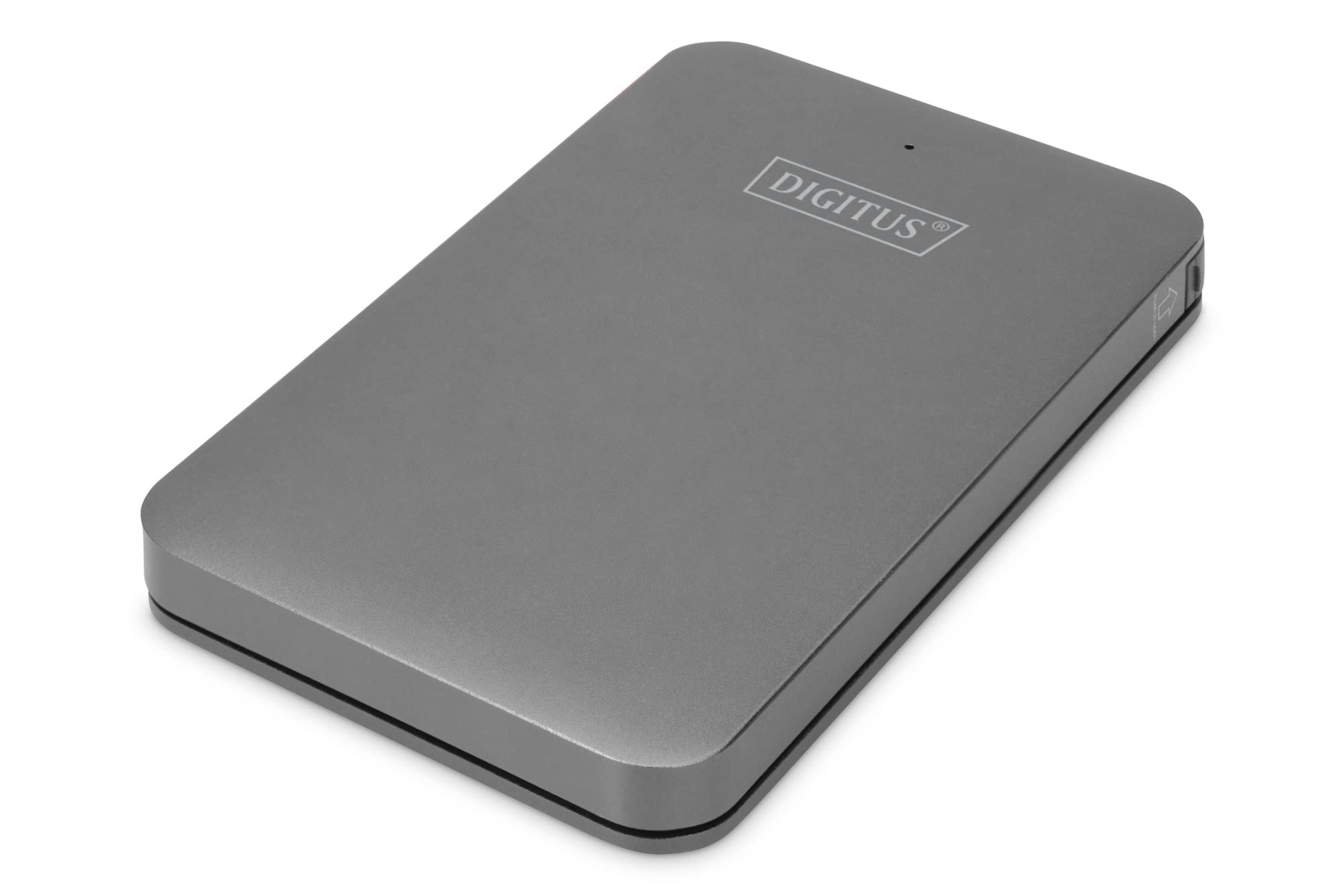 DIGITUS External USB 3.0 hard drive enclosure - for 2.5" SSDs/HDDs - SATA I-III - 5 Gbit/s data transfer rate - up to 2 TB - UASP - Plug & Play - aluminium housing - black