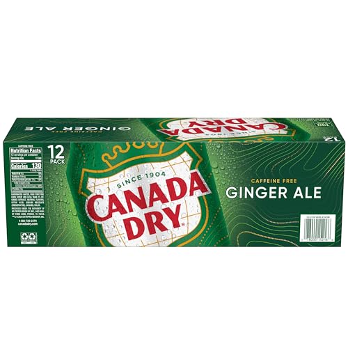 CANADA DRY GINGER ALE SODA, 12 FL OZ CANS, 12 PACK