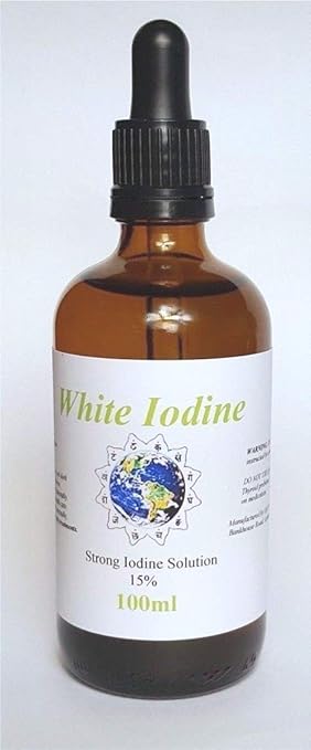 100ml White Iodine Solution 15 Max Strength Best Original