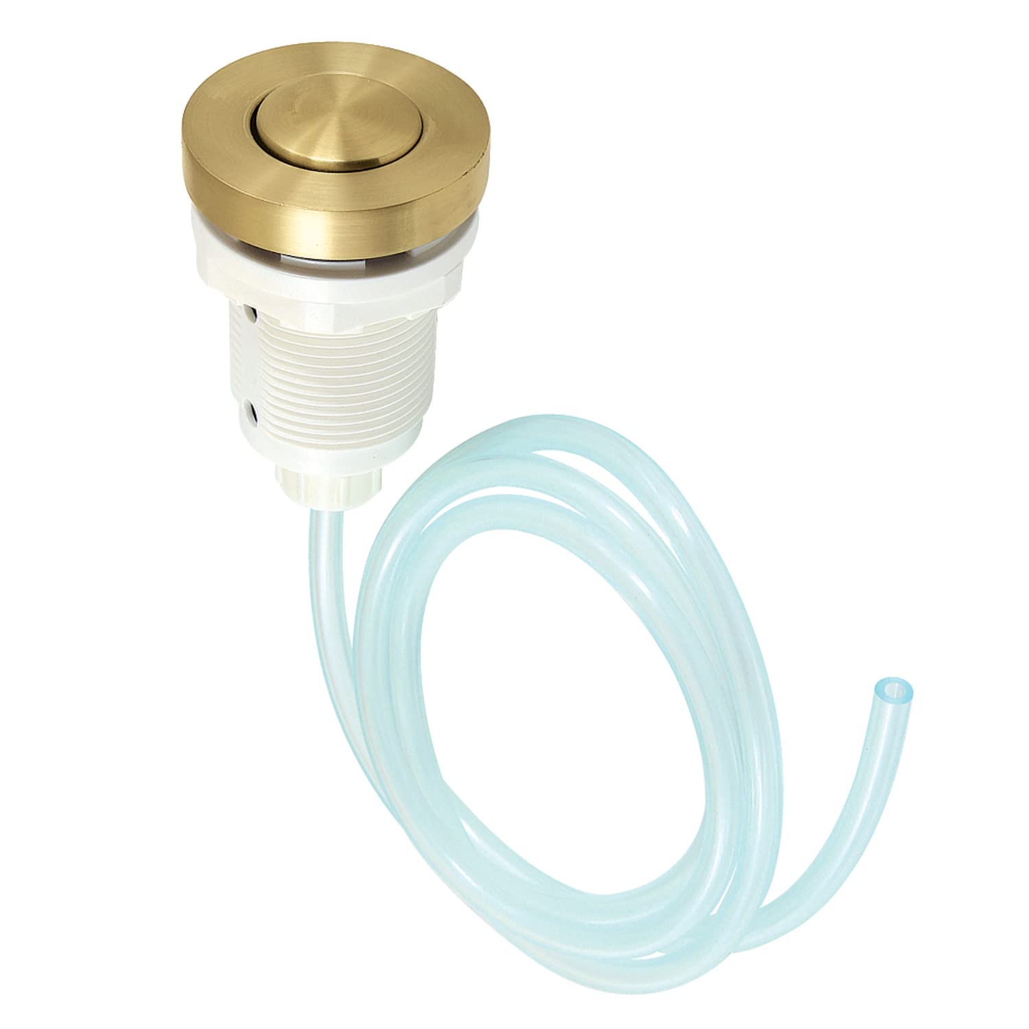 Photo 1 of Kingston Brass KAM317 Trimscape Garbage Disposal Air Switch Button, 2-7/8" (L) x 1-7/8" (W) x 1-7/8" (H), Brushed Brass