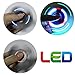 HAIL-SADES Prime Fidget Spinner with LED Lights and Bluetooth Speaker Best Cool Light up Double Sided Toy with All Black case and Charger (Black)