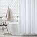 Shower Curtain, Fivanus Lock Hole Heavy Duty Bathroom Curtain Liner, Mildew Resistant Washable Polyester Fabric Shower Curtain (72 x 72 inch) White