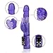 Tirain Rotating Waterproof Vibrator G-spot Clitoris Stimulator Personal Massager for Women Discreet (Purple)