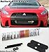 New Ralliart Logo Grill Grille Emblem (UNIVERSAL FITMENT FOR ALL VEHICLES) Red Yellow and Silver