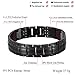 Hottime 591 PCS Bio Elements Energy Stone Pure Titanium Magnetic Golf Bracelets (Black Gun)