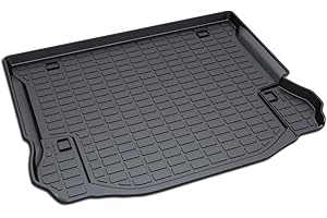 YQBRAND Wrangler Cargo Liners，All Weather Guard 3D Modeling Heavy Duty TPO Waterproof Rear Cargo Tray Trunk Floor Mat Protector Custom Fit for Jeep Wrangler 2011-2017 4-Door ＆ 2018 JK 4-Door