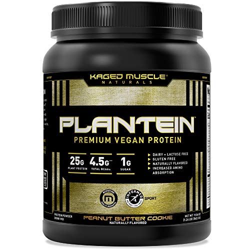 Vegan Protein Powder; Kaged Muscle Plantein, Delicious Organic Pea