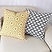 Slow Cow Embroidery Decor Decorative Throw Pillow Covers Yellow Cushion Covers Pillow Cases for Couch Sofa Bedroom 18x18 Inches, Set of 2