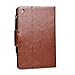 ipad Mini 4 Case, Arae ipad Mini 4 Wallet case,Flip Folio [Kickstand Feature] PU Leather Wallet case Cover with auto Sleep/Awake Function for New ipad Mini 2015 (Brown)
