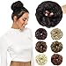 ROSEBUD Hair Bun Extensions Messy Synthetic Chignon Hairpiece Easy Bun Hair Pieces for Women Hair Updos