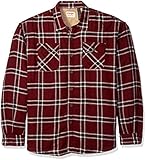 Wrangler Men's Big and Tall Long Sleeve Sherpa Lined Flannel Shirt